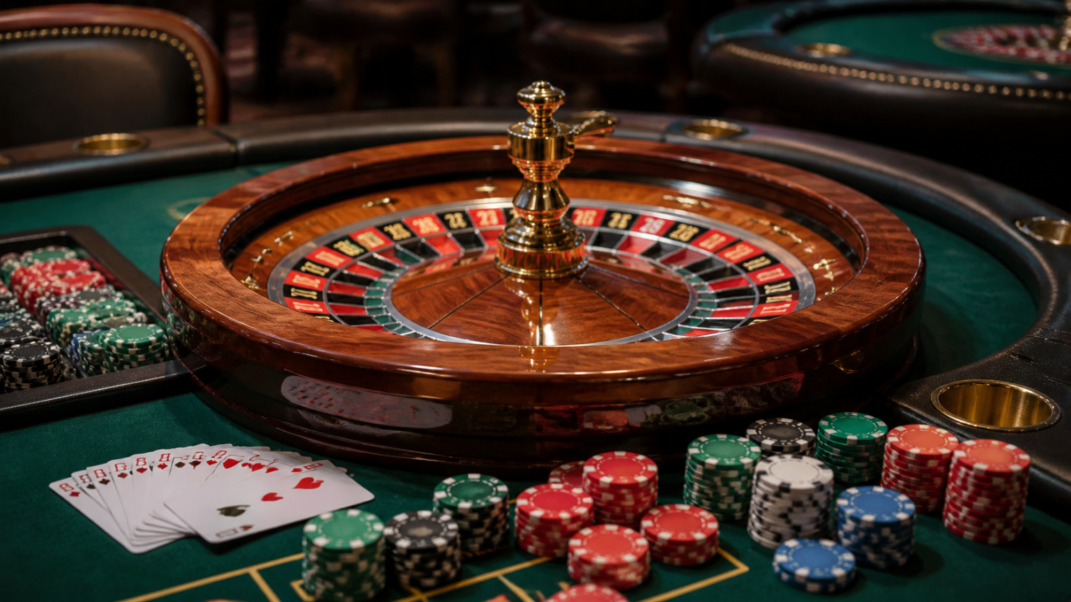 Online Casino Singapore: A Practical Guide for Players Casino table with roulette wheel, cards, and chips